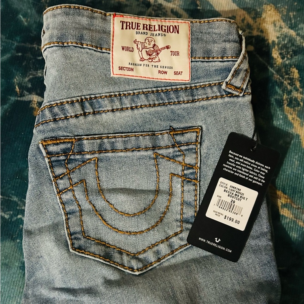True Religion Women's Denim Jeans with Stitch Detail